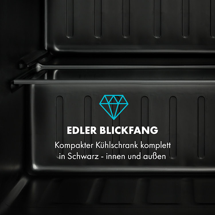Obsidian Kühlschrank 46 Liter Gemüsefach 48 Ltr