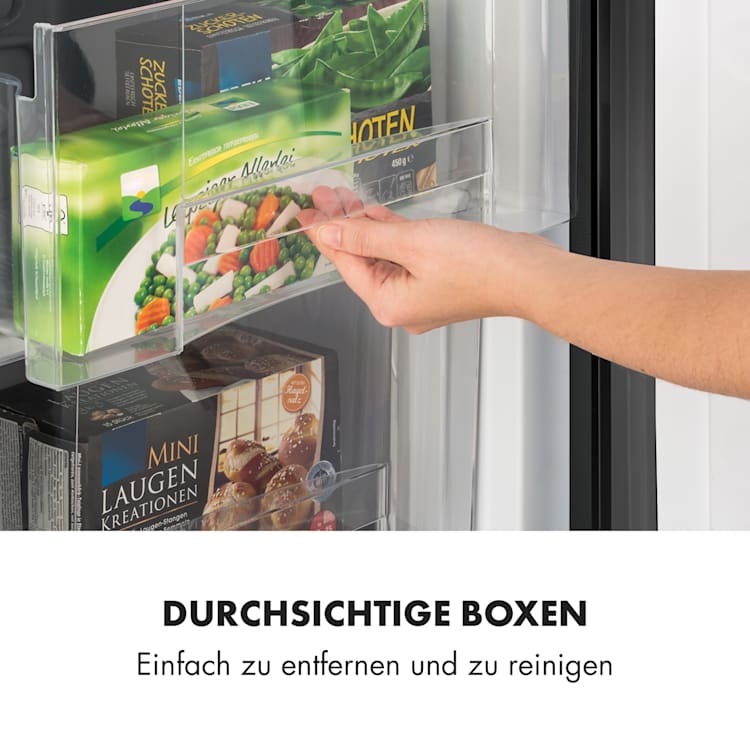 Garfield XXL Gefrierschrank 80l 3 Boxen Thermostat Schwarz
