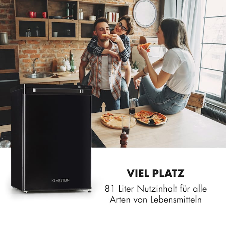 Garfield XXL Gefrierschrank 80l 3 Boxen Thermostat Schwarz
