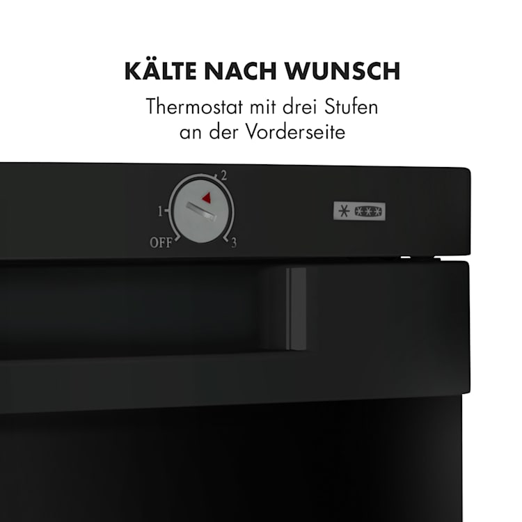 Garfield XXL Gefrierschrank 80l 3 Boxen Thermostat Schwarz
