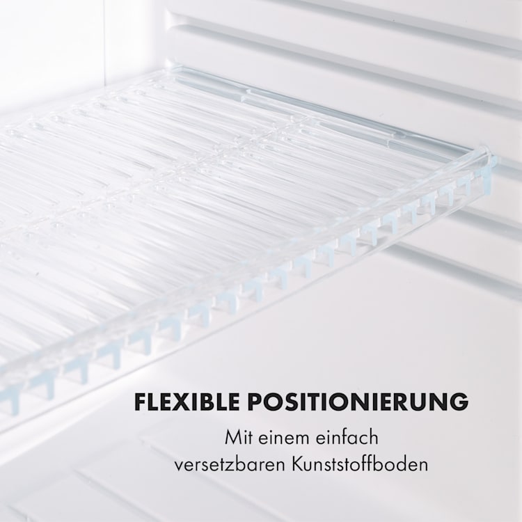 Brooklyn 24 Silver Mini-Kühlschrank Glastür LED Ablage 23 Ltr | Weiß