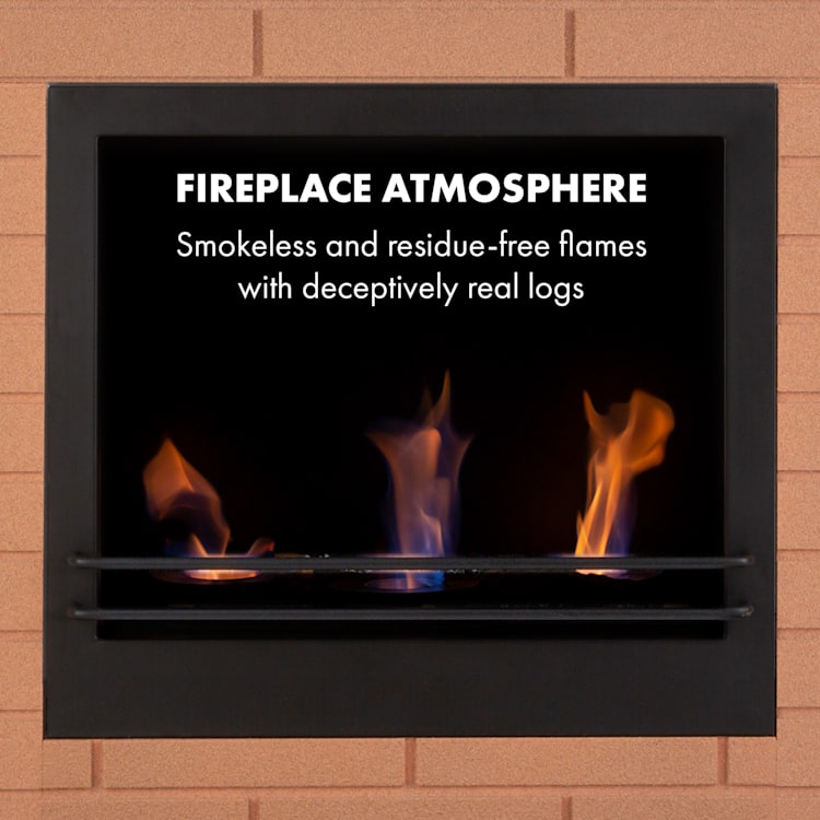 Phantasma Brickline Chimenea de etanol 3,4 kW Diseño de ladrillo MDF