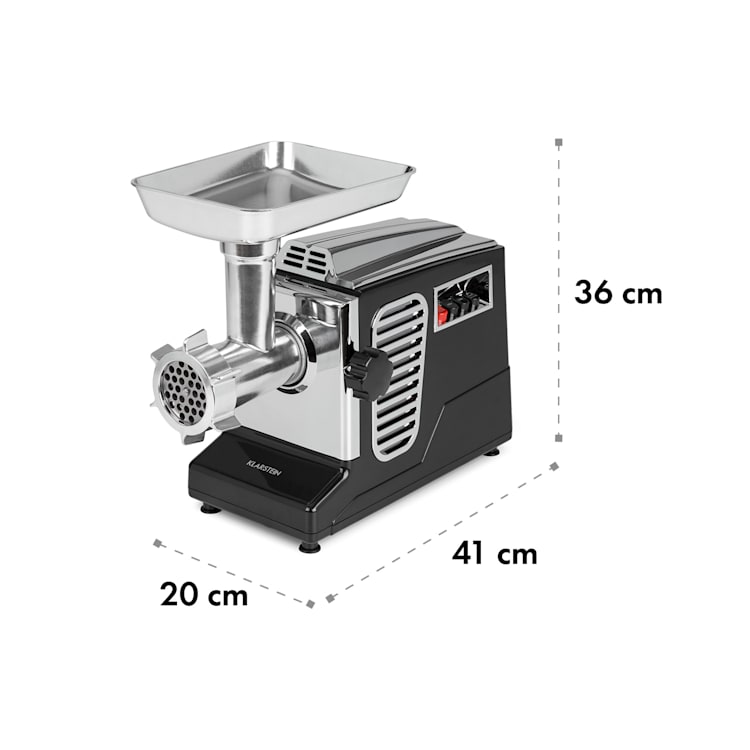 Kraftprotz, maşină de tocat carne electrică, 700 W, motor din cupru, oțel inoxidabil, negru Negru