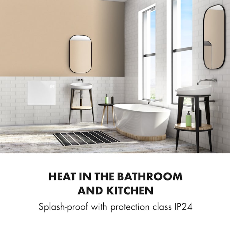 Bornholm, Single Smart, Convection Heater, 1000W, App Control, White White