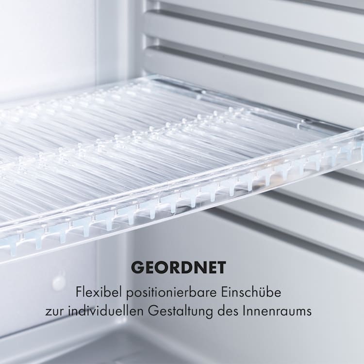 Happy Hour Minibar 5-15°C EEK G lautlos 23dB LED-Licht 23 Ltr | Silber