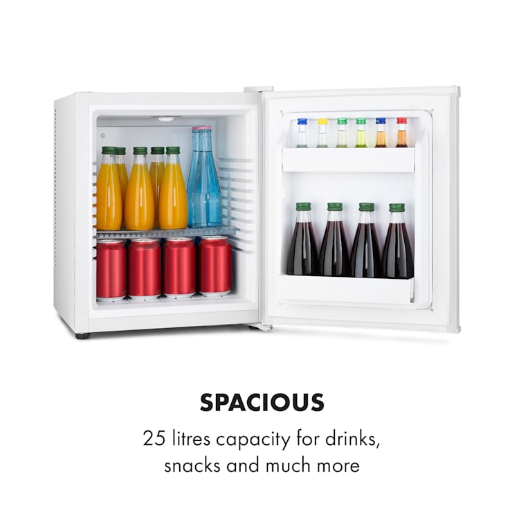 Happy Hour Minibar 5-15°C EEC G 25dB LED light 30 Ltr | White