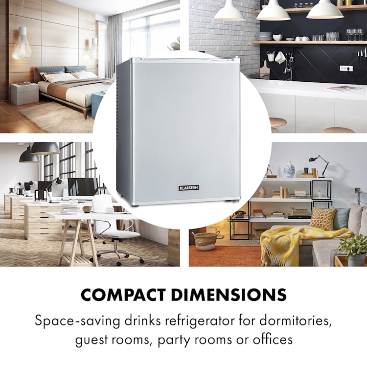 Happy Hour 33 Minibar 33L 5-15°C EEK G 25dB LED light 33 Ltr | Silver