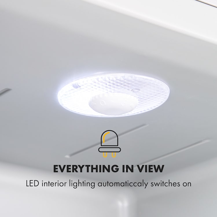 Happy Hour 33 Minibar 33L 5-15°C EEK G 25dB LED light 33 Ltr | Silver