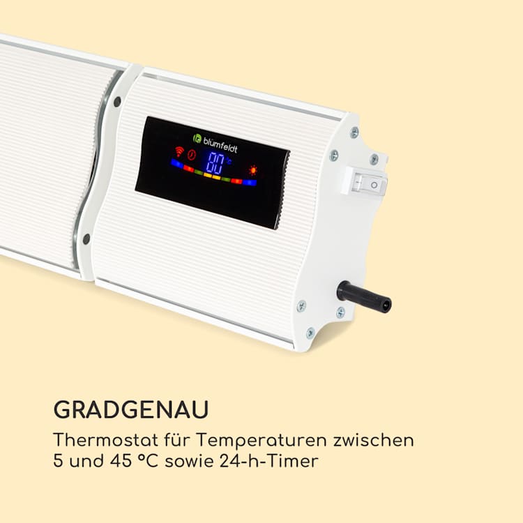 Cosmic Beam Smart 30 Infrarot-Heizstrahler 3000W App-Steuerung Fernbedienung 3000 W | Weiß
