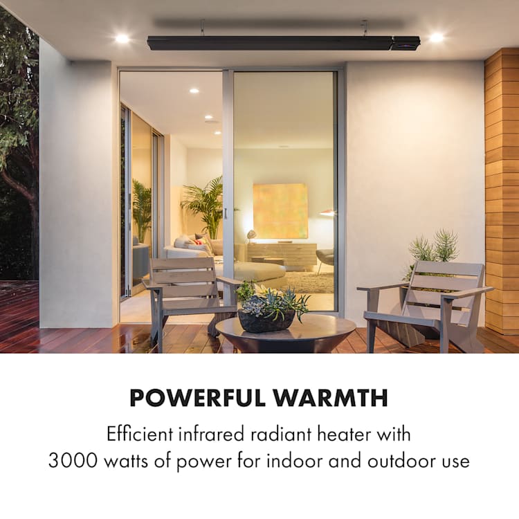 Klarstein Cosmic Beam Smart 30, încălzitor cu infraroșu, 3000 W, control prin aplicație, negru Negru | 3000 W