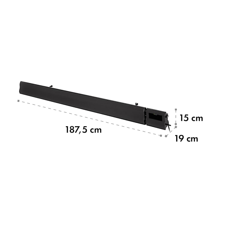 Cosmic Beam Smart 30, infravörös hősugárzó, 3000 W, vezérlő alkalmazás, fekete 3000 W | Fekete
