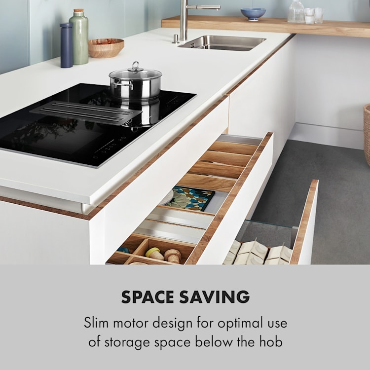 Full House 2.0, Down Air System, induction hob + extractor bonnet, 271 m³/h A+