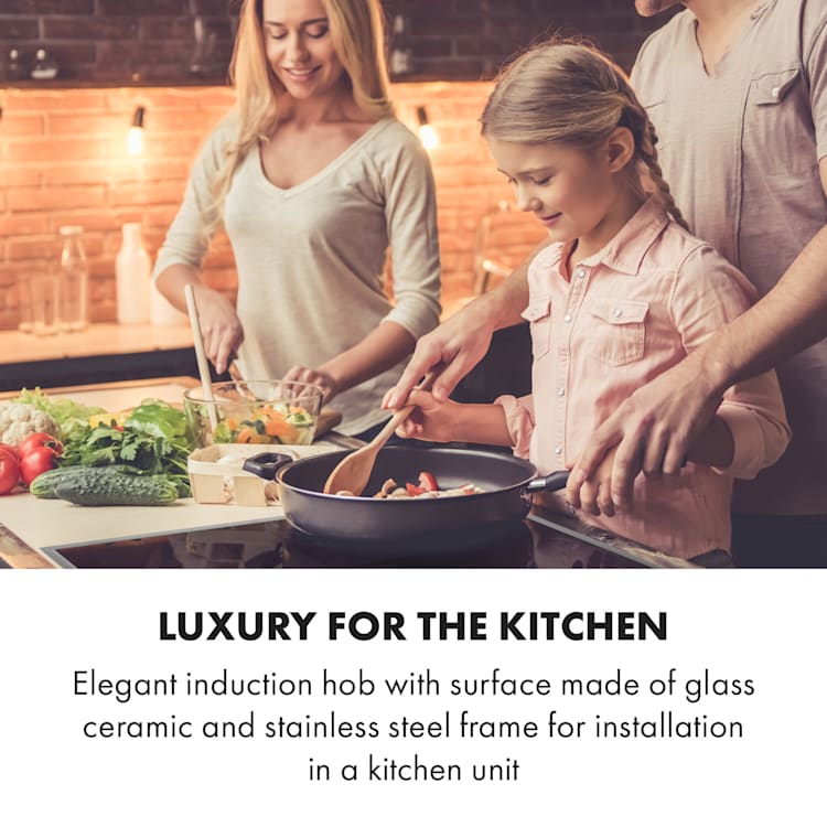 Delicatessa 60 Hybrid Prime Hob Induction 4 Zones 7000W black 4 (2 x rectangular, 1 x round 21 cm, 1 x round 16 cm) | Black