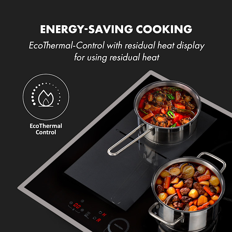 Delicatessa 60 Hybrid Prime Hob Induction 4 Zones 7000W black 4 (2 x rectangular, 1 x round 21 cm, 1 x round 16 cm) | Black