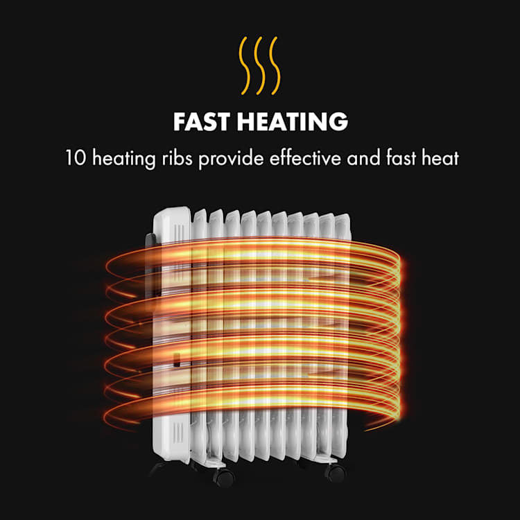 Thermaxx Elevate Smart, uljni radijator, 2720 W, 7 - 35 ° C, 24 sata timer, bijela Bijela