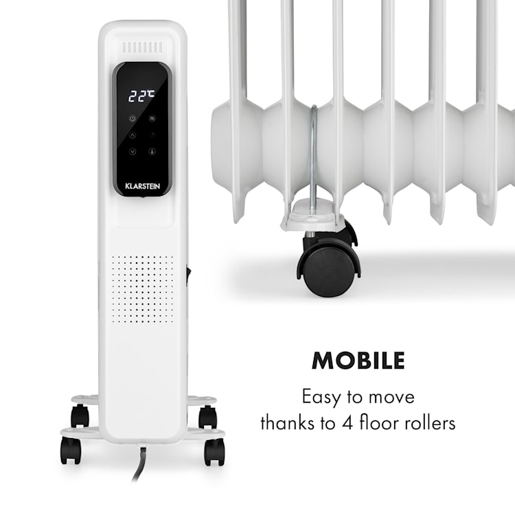 Thermaxx Elevate Smart, uljni radijator, 2720 W, 7 - 35 ° C, 24 sata timer, bijela Bijela