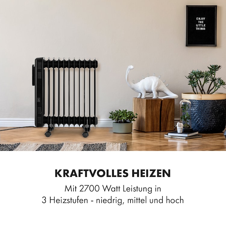 Thermaxx Elevate Smart Ölradiator 2720W 7-35 °C 24h-Timer App-Steuerung Schwarz