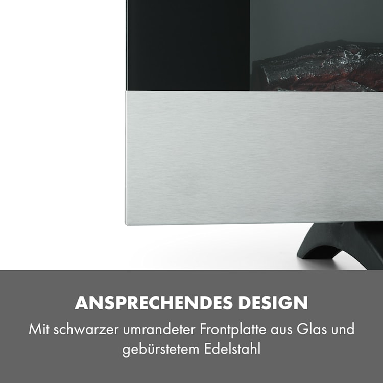 Basel Baseline Elektrokamin 2000 Watt 2 Heizstufen 7 Farben Glas