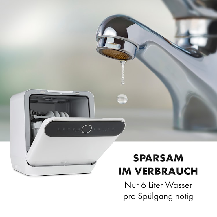 Oceana Geschirrspüler freistehend installationsfrei 2 Gedecke 860W EEK F