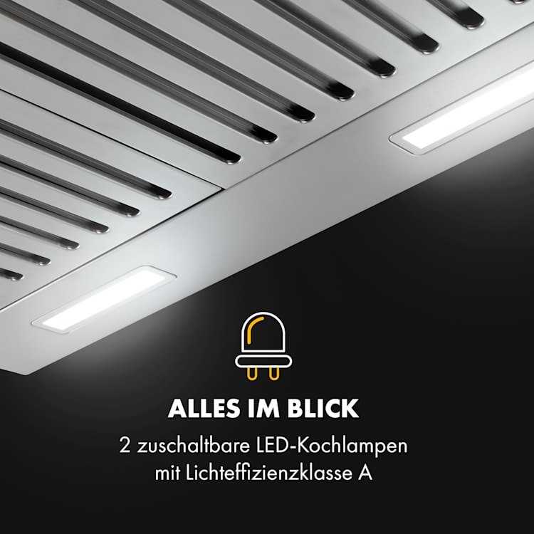 Purista Americana Dunstabzugshaube Baffle-Filter 306 m³/h