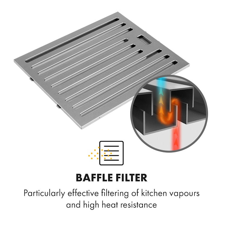 Purista Americana, Extractor Hood, Baffle Filter, 306 m³ / h