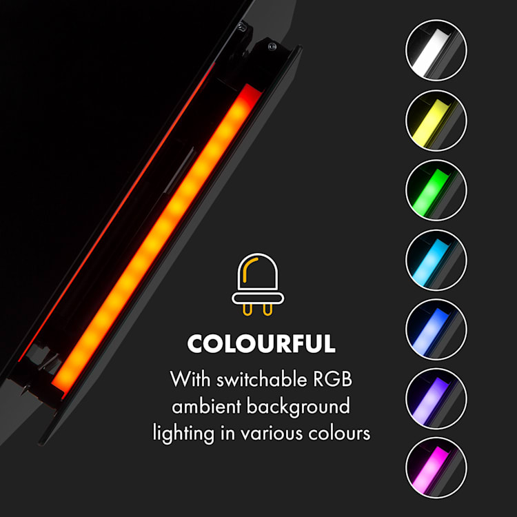 Eleonora 90 Dunstabzugshaube 420 m³/h Touch-Panel Ambiente-Licht EEK A++ 90 cm | Schwarz