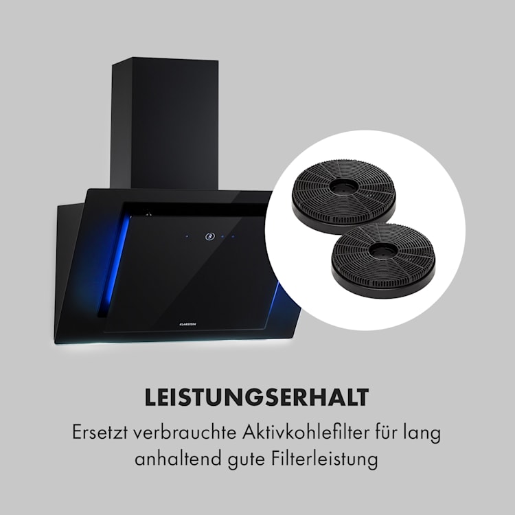 Aktivkohlefilter für Dunstabzugshauben 2 x Filter Umluftbetrieb