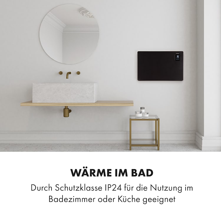 Bansin Smart 1500 Konvektionsheizgerät 1500W App-Steuerung 1500 W | Schwarz