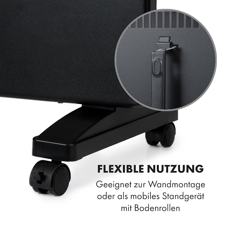Bansin Smart 1500 Konvektionsheizgerät 1500W App-Steuerung 1500 W | Schwarz