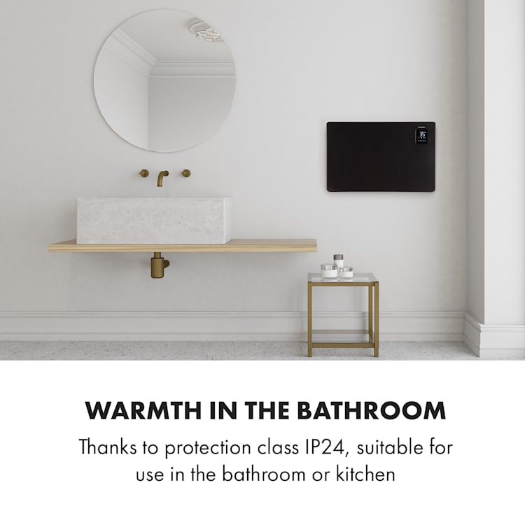 Bansin Smart 1500, konvektor, 1500W, vezérlés alkalmazás segítségével Fekete | 1500 W