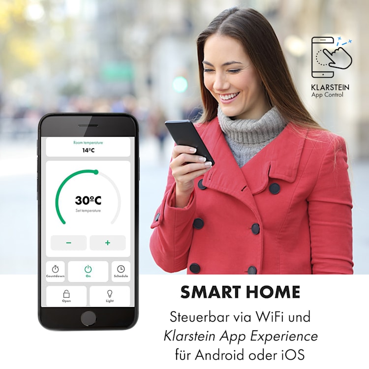 Bansin Smart 2500 Konvektionsheizgerät 2500W App-Steuerung 2500 W | Weiß