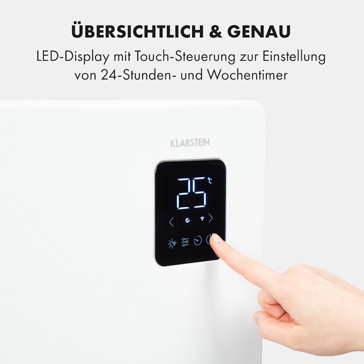 Bansin Smart 2500 Konvektionsheizgerät 2500W App-Steuerung 2500 W | Weiß