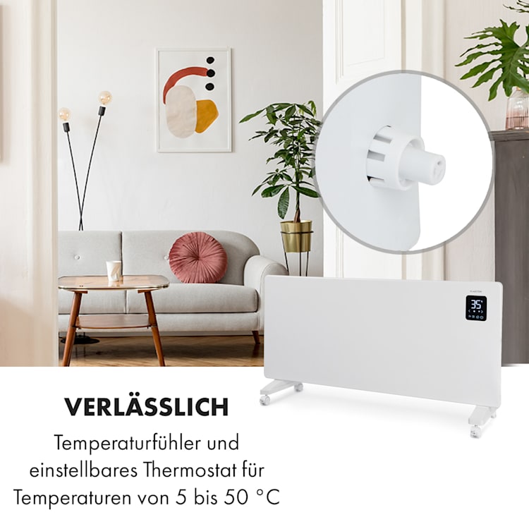 Bansin Smart 2500 Konvektionsheizgerät 2500W App-Steuerung 2500 W | Weiß