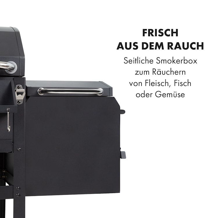 Kingsville Smoker Kombigrill Gas Kohle Smoker 13,5kW 3+1 Brenner