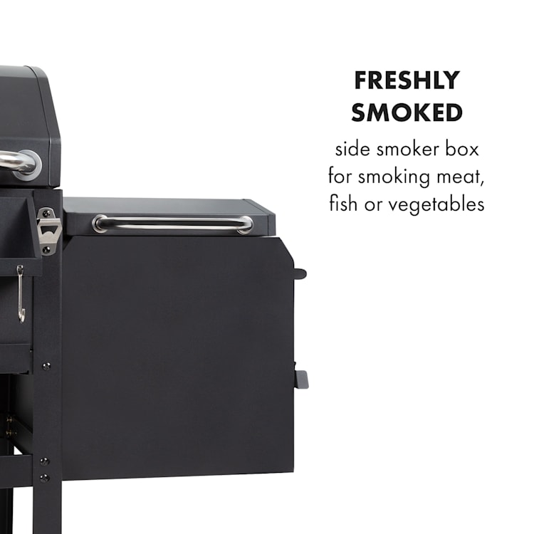Kingsville Smoker, kombinovaný gril, plyn, uhlie, udiareň, 13,5 kW, 3 + 1 horáky