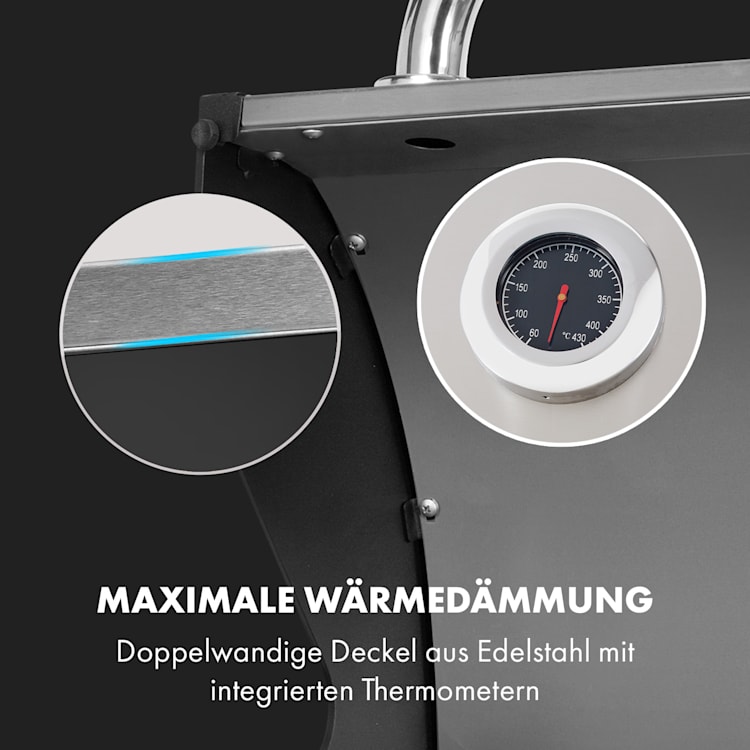 Kingsville XL Kombigrill Gas Pizzaofen 20,5kW 5+1 Brenner