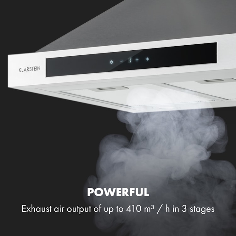 Zelda Eco 60 Campana extractora 240 W 3 niveles 410 m³/h LED EEK: A+ 60 cm