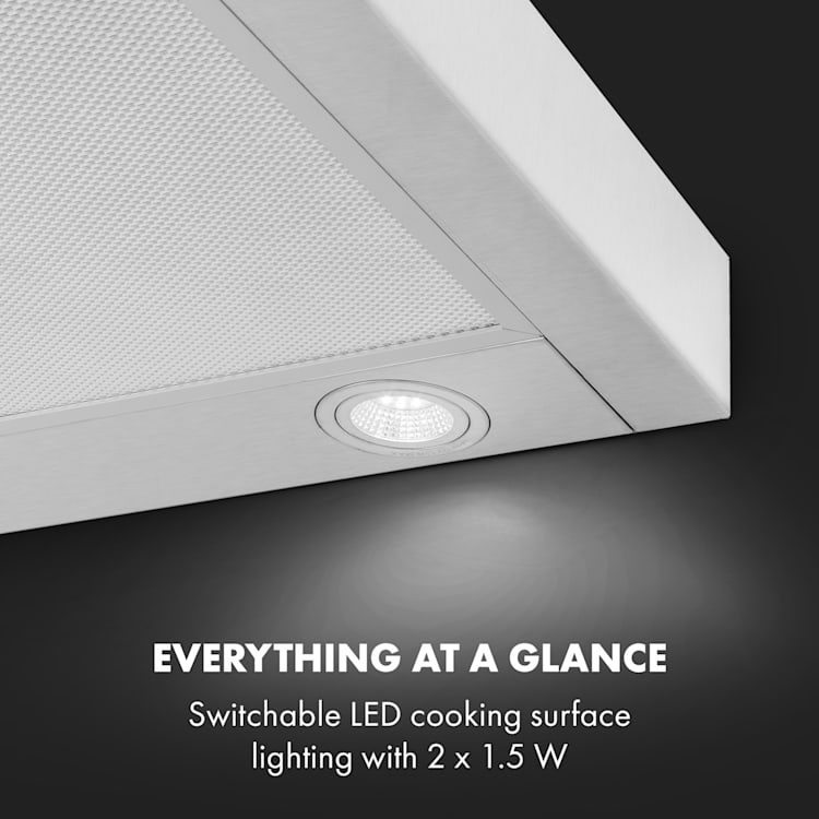 Zelda Eco 60 Campana extractora 240 W 3 niveles 410 m³/h LED EEK: A+ 60 cm