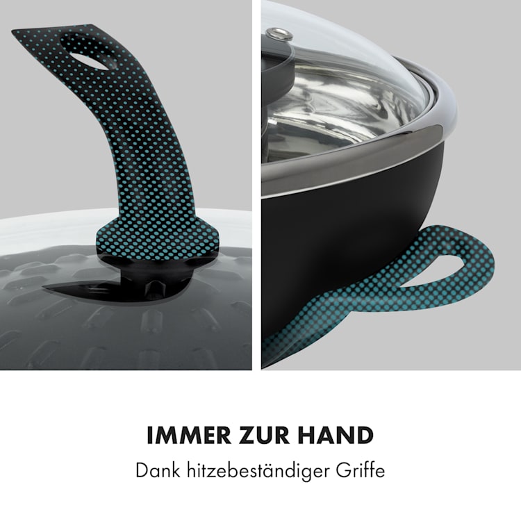 Szechuan 2-in-1 Hot Pot und Grillplatte 5l Vol. 1350 / 600 W Schwarz