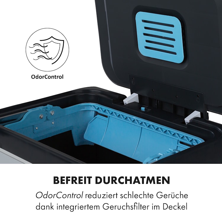 Trash Inn Tretmülleimer 50 Liter Geruchsfilter Edelstahl 50 Ltr
