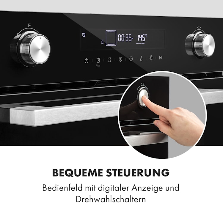Robuchon Einbaubackofen 3200W 11 Funktionen EEK A+