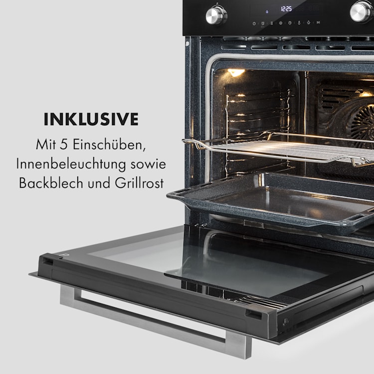 Robuchon Einbaubackofen 3200W 11 Funktionen EEK A+