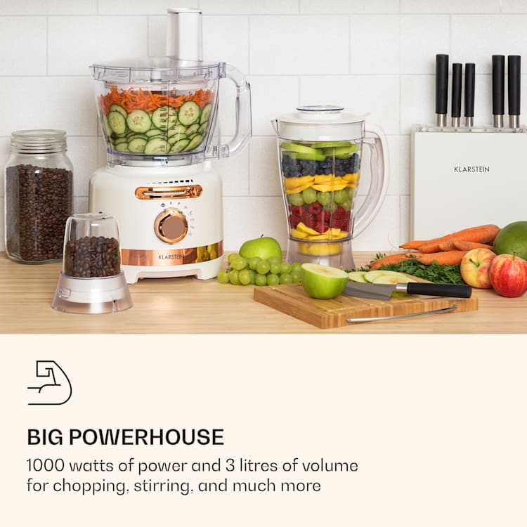 Luca, multifunkční mixér, 1000 W, 3 l, plynulé nastavení rychlosti, 6 režimů Bílá
