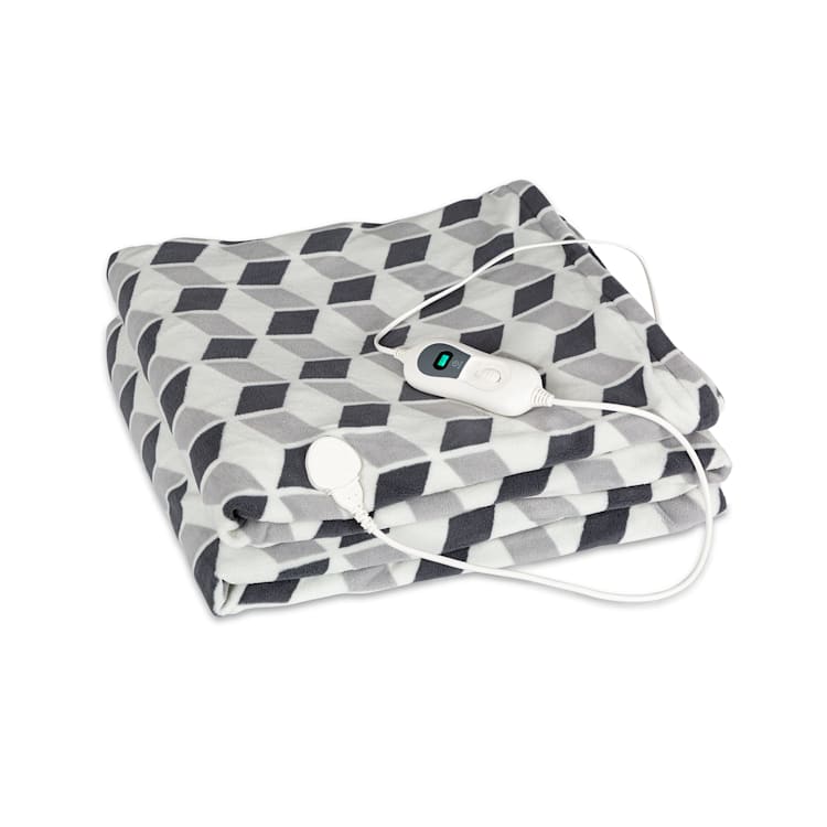 Dr. Watson XXL Manta eléctrica 120W 200x180cm Carolina Gris Gris Estampado | XXL