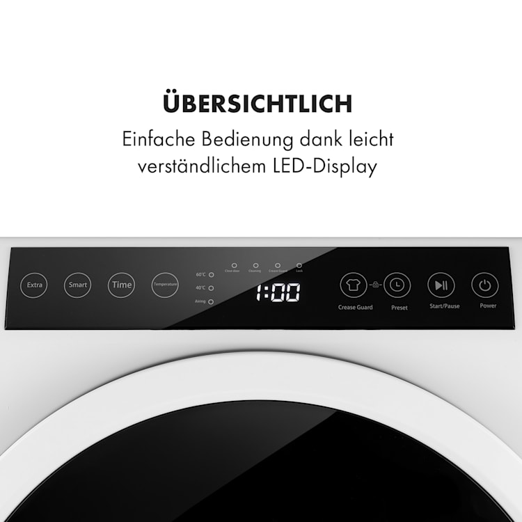 EZ Dry Wäschetrockner Ablufttrockner 1500W 6kg 60cm Weiß