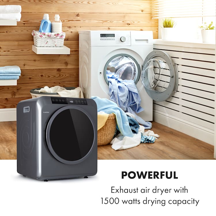 EZ Dry, ruhaszárító, nedves levegő elvezetés, 1500 W, 6 kg, 60 cm Szürke