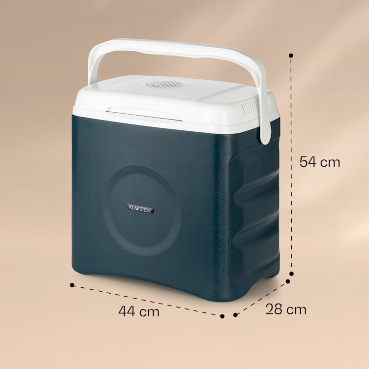 BeerBelly 29 Elektrische Kühlbox Kühl-& Warmhaltefunktion USB-Port ECO-Modus Blau