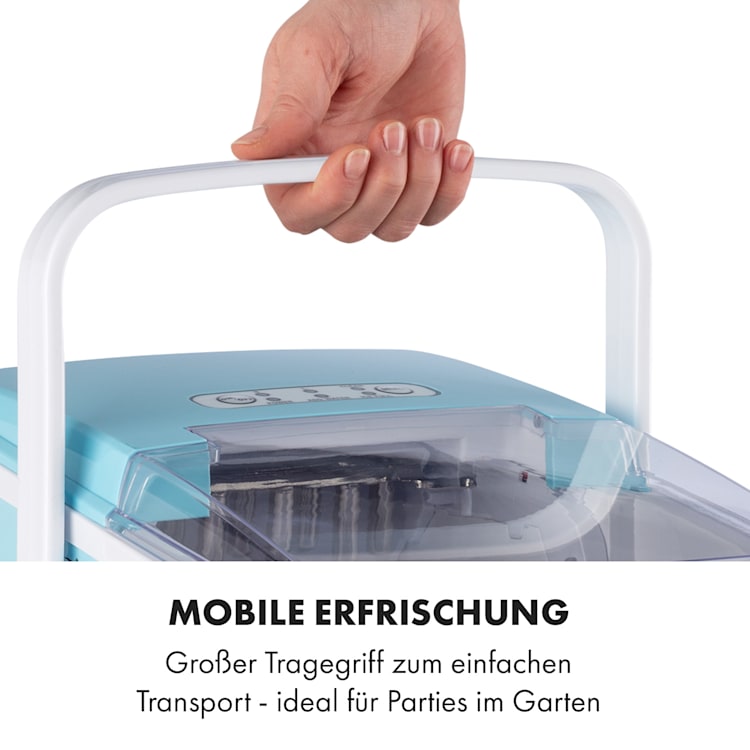 Arctic Porter Eiswürfelmaschine Bullet-Eis 12kg/24h Edelstahl Blau