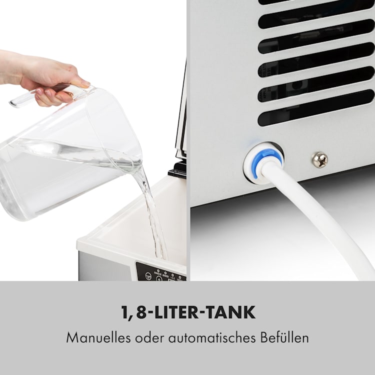 Icefestival Cube Eiswürfelbereiter 400W 1,9l 20kg/24h Eiswürfel