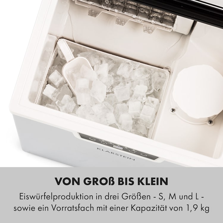 Icefestival Cube Eiswürfelbereiter 400W 1,9l 20kg/24h Eiswürfel